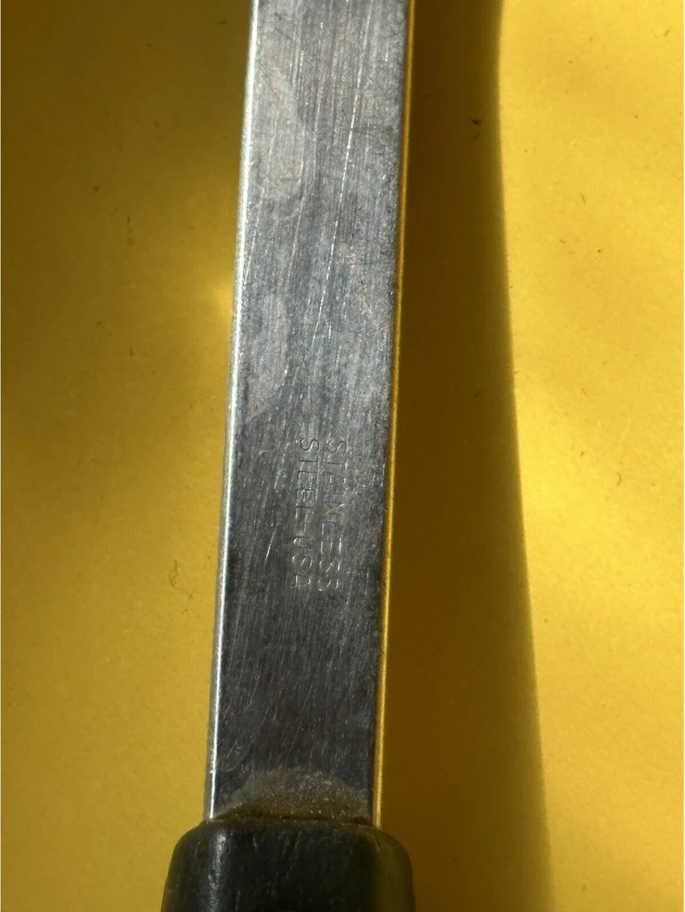 Vintage Stainless Spatula & Serving Fork with Wooden Handles 13